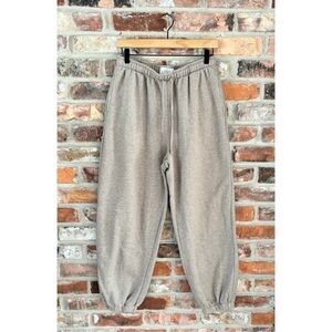 American Eagle Tan Cotton Blend Soft Fleece Jogger Sweatpants, S